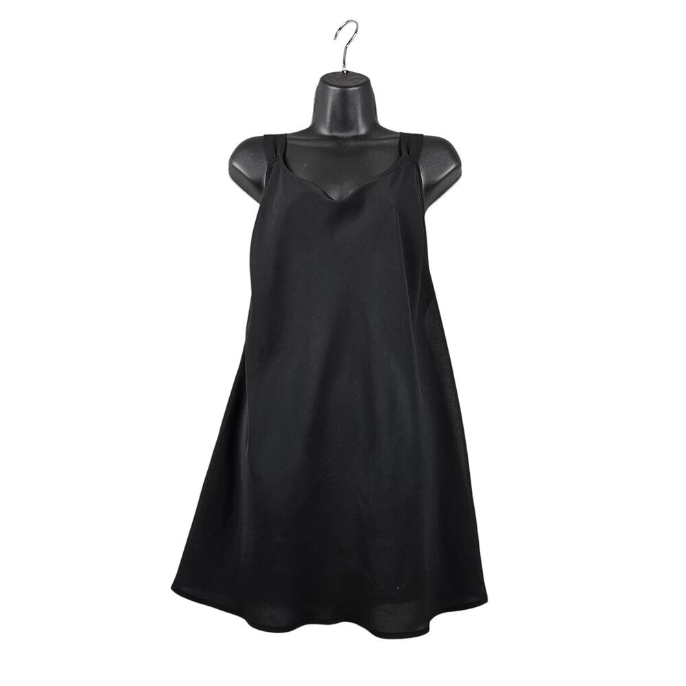 Lane Bryant 18/20 Black Swing Tunic Tank A Line Minimalist Quiet Luxury Plus